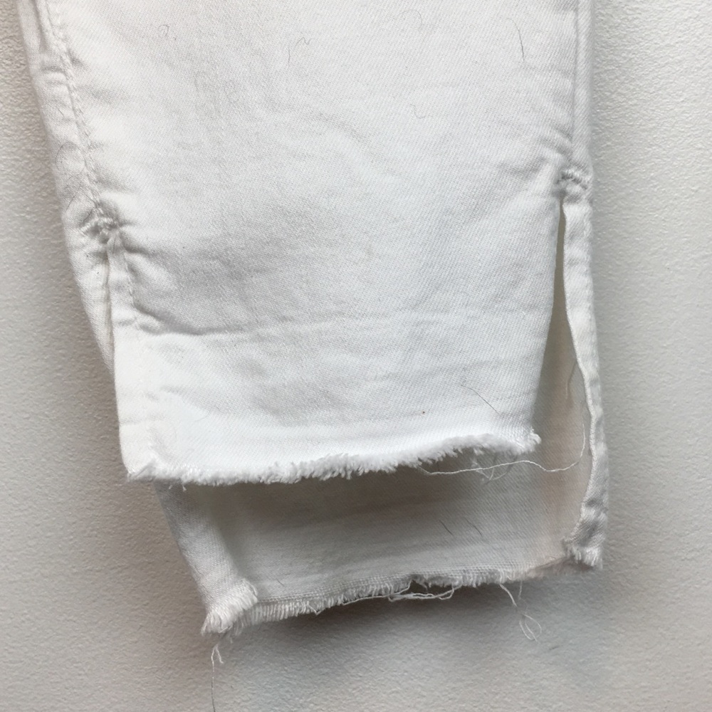 JUST BLACK Released Step Hem White Skinny Jeans - Picture 7 of 14